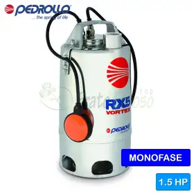 RXm 5/40 - Electrobomba monofásica VORTEX de 1,5 CV para aguas sucias