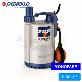 TOP 2 (5m) - 0.50 HP clear water drainage electric pump Pedrollo - 1