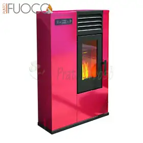 Susy - Stufa a pellet da 7.5 Kw rosso Punto Fuoco - 1