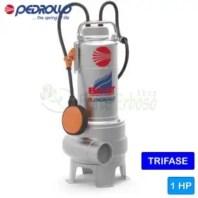 BC 10/50-ST - Electrobomba BICOCANAL trifásica de 1 HP para aguas