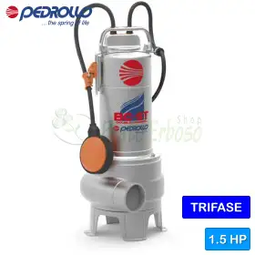 BC 15/50-ST - 1.5 HP three-phase DOUBLE-CHANNEL electric pump for waste