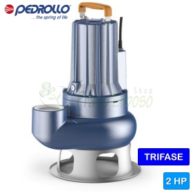 Bomba eléctrica para aguas residuales VORTEX trifásica VXC 20/50 de 2 HP Pedrollo - 1