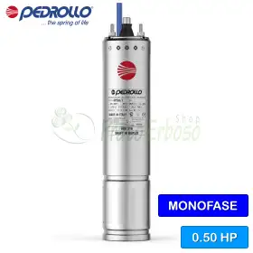 Motor rebobinable monofásico 4PDm/0.50 - 4" 0.5 HP