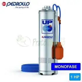 UPm 2/4-GE (10m) - Pompe électrique submersible monophasée avec flotteur 1 HP Pedrollo - 1