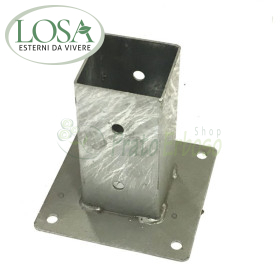 4 portapilastri to glass for pole framework 9 cm