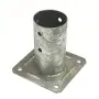 4 portapilastri de vidrio, para polo, la ronda 10 cm