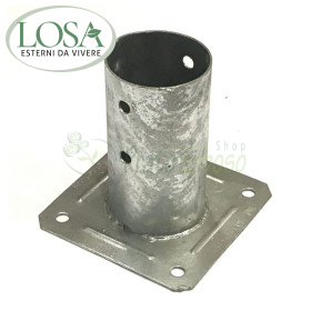 4 portapilastri să pahar pentru stâlp, rotunde de 10 cm