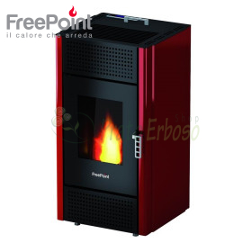 Miriam - 7 Kw red pellet stove Free Point - 1