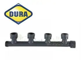 M301-010-4 - Collettore bocchettonato a 4 uscite da 1"