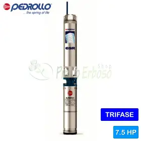 6SR36/6 - PD - Pompë elektrike zhytëse trefazore 7,5 HP Pedrollo - 1