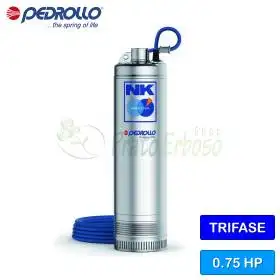 NK 2/3 (10m) - Electrobomba sumergible trifásica 230 V, 0,75 CV Pedrollo - 1