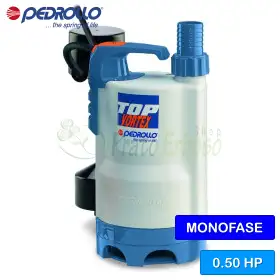 TOP 2 - VORTEX/GM (10m) - 0.50 HP electric drainage pump for dirty water Pedrollo - 1