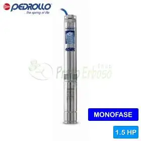 Pompe électrique submersible monophasée 4SRm 10/7 N-PD - 1,5 CV Pedrollo - 1
