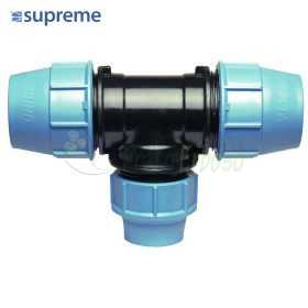 S075025020 - Tee 90 ∞ redus de compresie 25 x 20 x 25