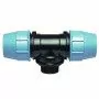 S090025100 - Tee a 90 gradi a compressione 25 x 1" x 25