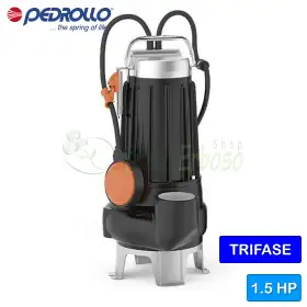 MC 15/45 - pompa elektrike trefazore DY KANALORE 1.5 HP për ujërat e