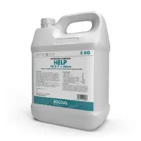 Aide 10-5-7 + micro - Engrais liquide pour la pelouse de 5 kg Bottos - 1
