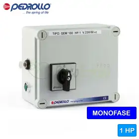 QEM/3-100 - Tableau électrique pour pompe électrique monophasée de 1 CV