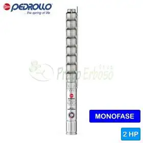 4HRm 10/10 - PD - Electrobomba sumergible monofásica de 2 HP Pedrollo - 1
