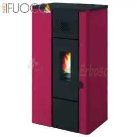 Noa - Poêle à granulés rouge 6,3 kW Punto Fuoco - 1