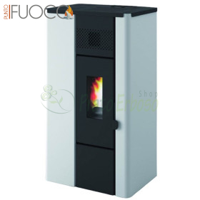 Noa - Estufa de pellets blanca de 6,3 kW Punto Fuoco - 1