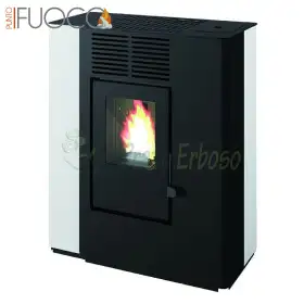 Nella - Poêle à granulés canalisable blanc de 9,4 kW Punto Fuoco - 1