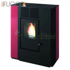 Nella - 9,4 kW roter Pelletofen mit Kanalisierung Punto Fuoco - 1