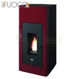 Ilaria Hydro - 17.5 Kw Red Pellet Stove Punto Fuoco - 1