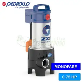 ZXm 2/40-GM (10m) - Electrobomba sumergible VORTEX para aguas sucias