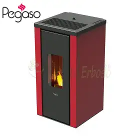 Pelletofen Vera 7,0 - 7 kW, rot Pegaso - 1
