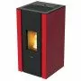 Poêle à granulés Elane 9,0 - 8,5 kW, rouge