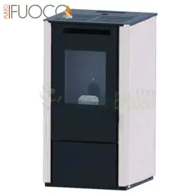Vania - Stufa a pellet da 9.5 Kw bianco Punto Fuoco - 1