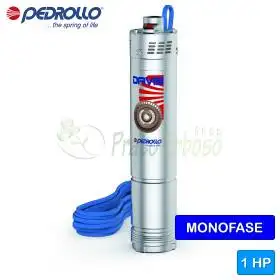 DAVIS (20m) - Single-phase submersible electric pump with 1 HP peripheral impeller Pedrollo - 1