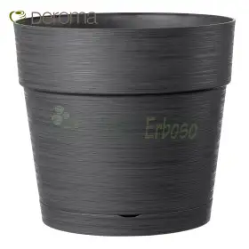 VASO SAVE R antracite - Vaso tondo da 20 cm antracite Deroma - 1