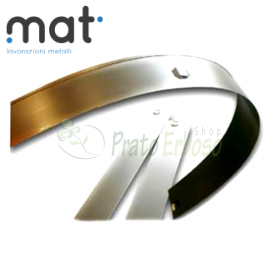 Bordure simple 20 m emboîtable Corten H100 avec piquets Mat - 1