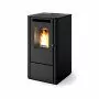 Vania - 9.5 kW pellet stove in embossed black