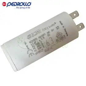 6 F - 6,3 micro farad 450 VL condensator Pedrollo - 1
