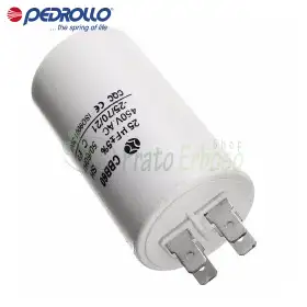 100 C - 100 micro farad 450 VL condensator Pedrollo - 1