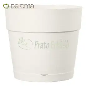 SAVE R POT white - 38 cm round white vase Deroma - 1