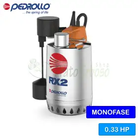 RXm 1 - GM (5m) - Electrobomba monofásica para agua limpia de 0,33 CV